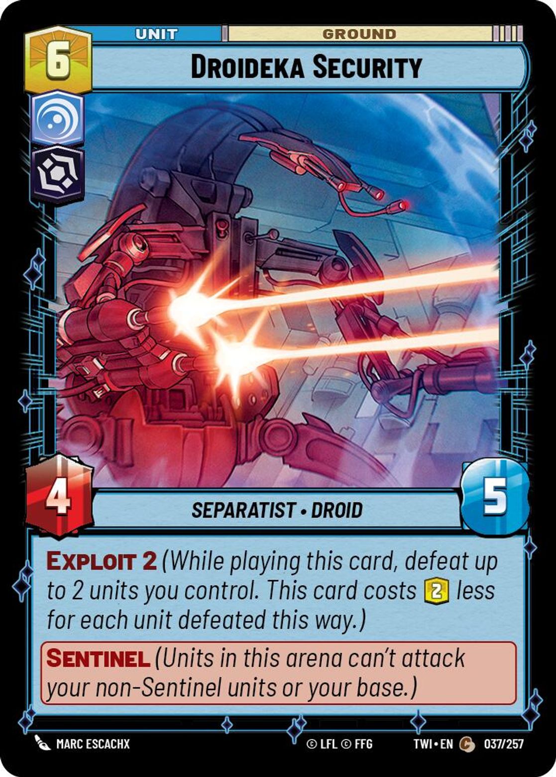 Droideka Security card art