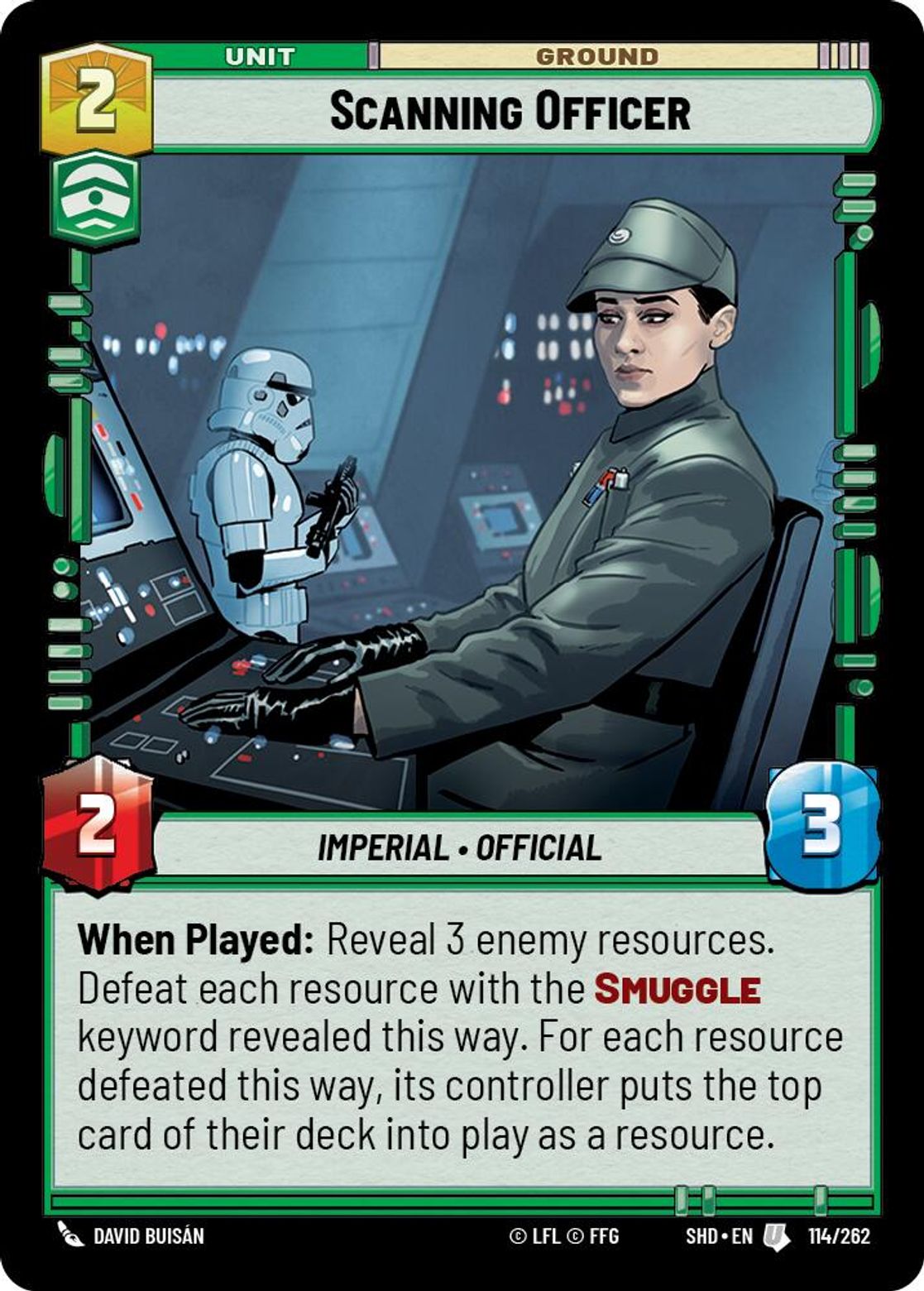 Scanning Officer card art