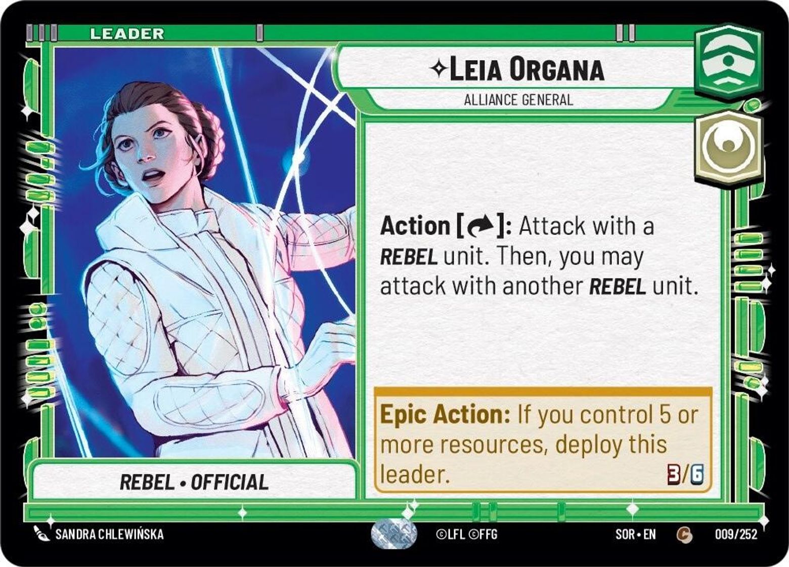 Leia Organa, Alliance General
